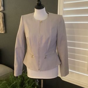 Calvin Klein Ecru Jacket Size 6